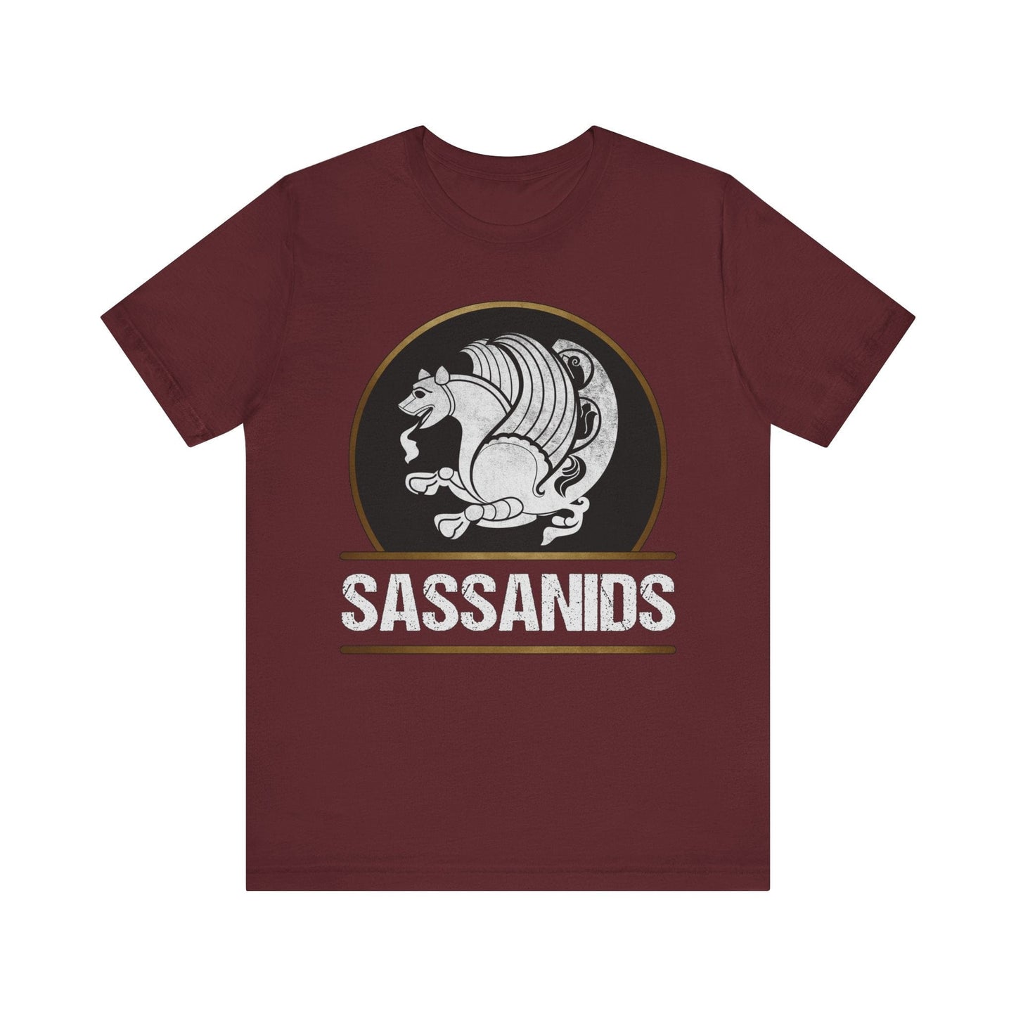 Maroon / S Sassanids - Sasanian Dynasty of Persia - Sassanid Empire T-shirt