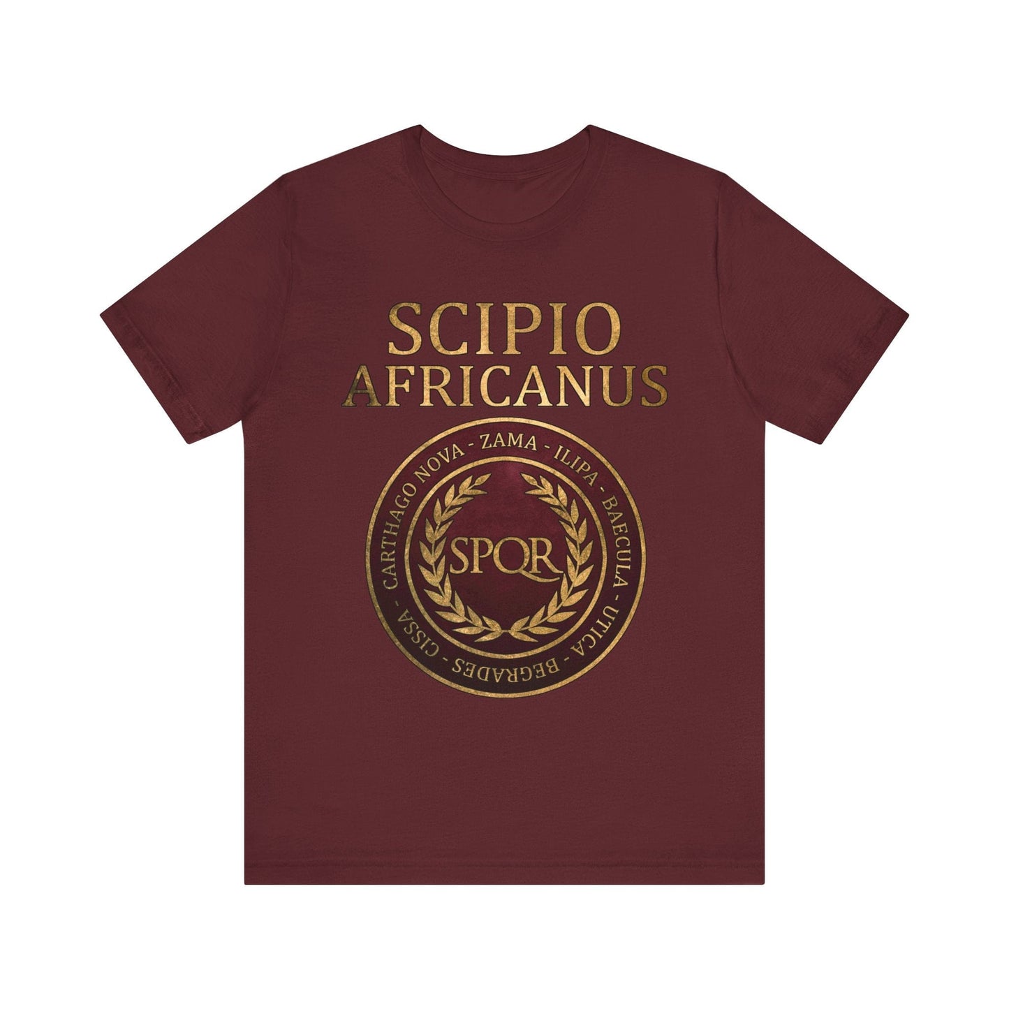 Maroon / S Scipio Africanus Battles T-Shirt