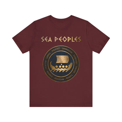 Maroon / S Sea Peoples - The Late Bronze Age Collapse History T-shirt
