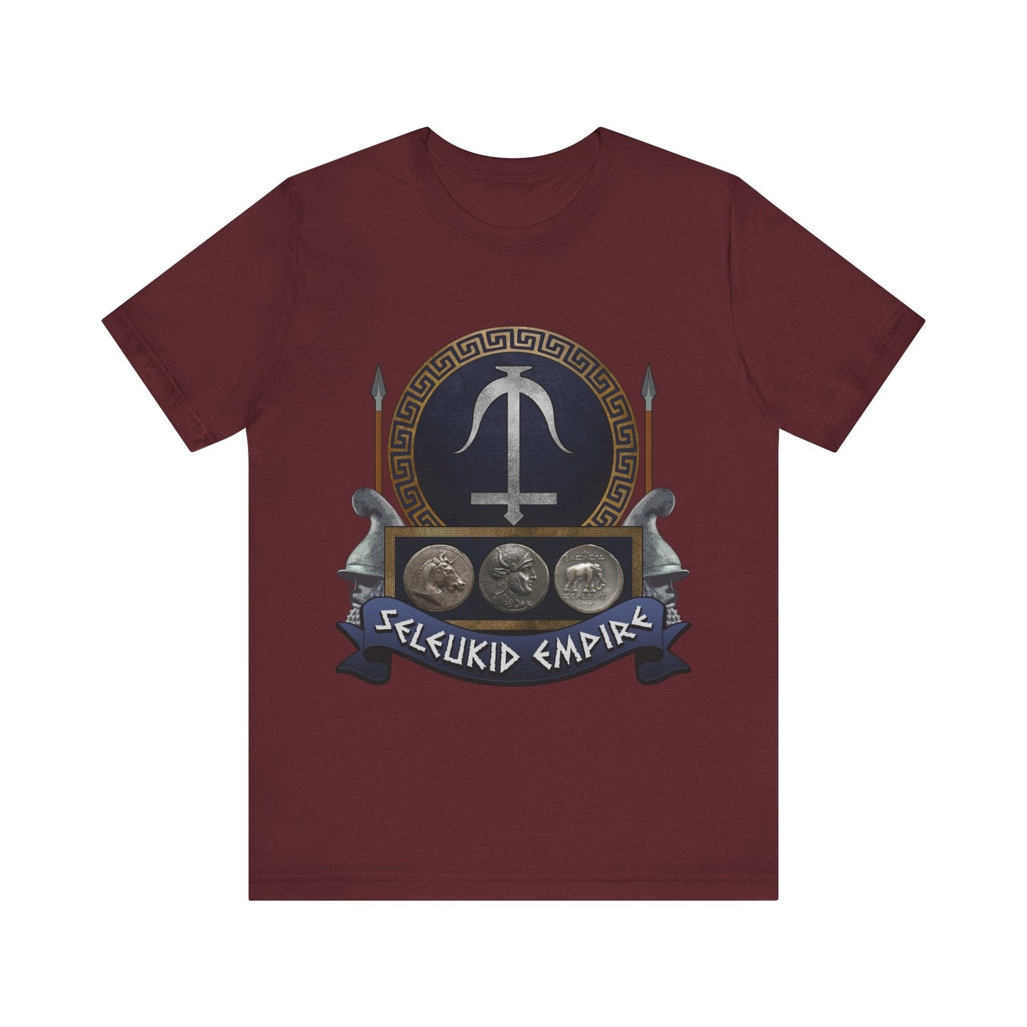 Maroon / S Seleukid Empire Symbol - Seleucus I Nicator - Seleucid Army T-Shirt