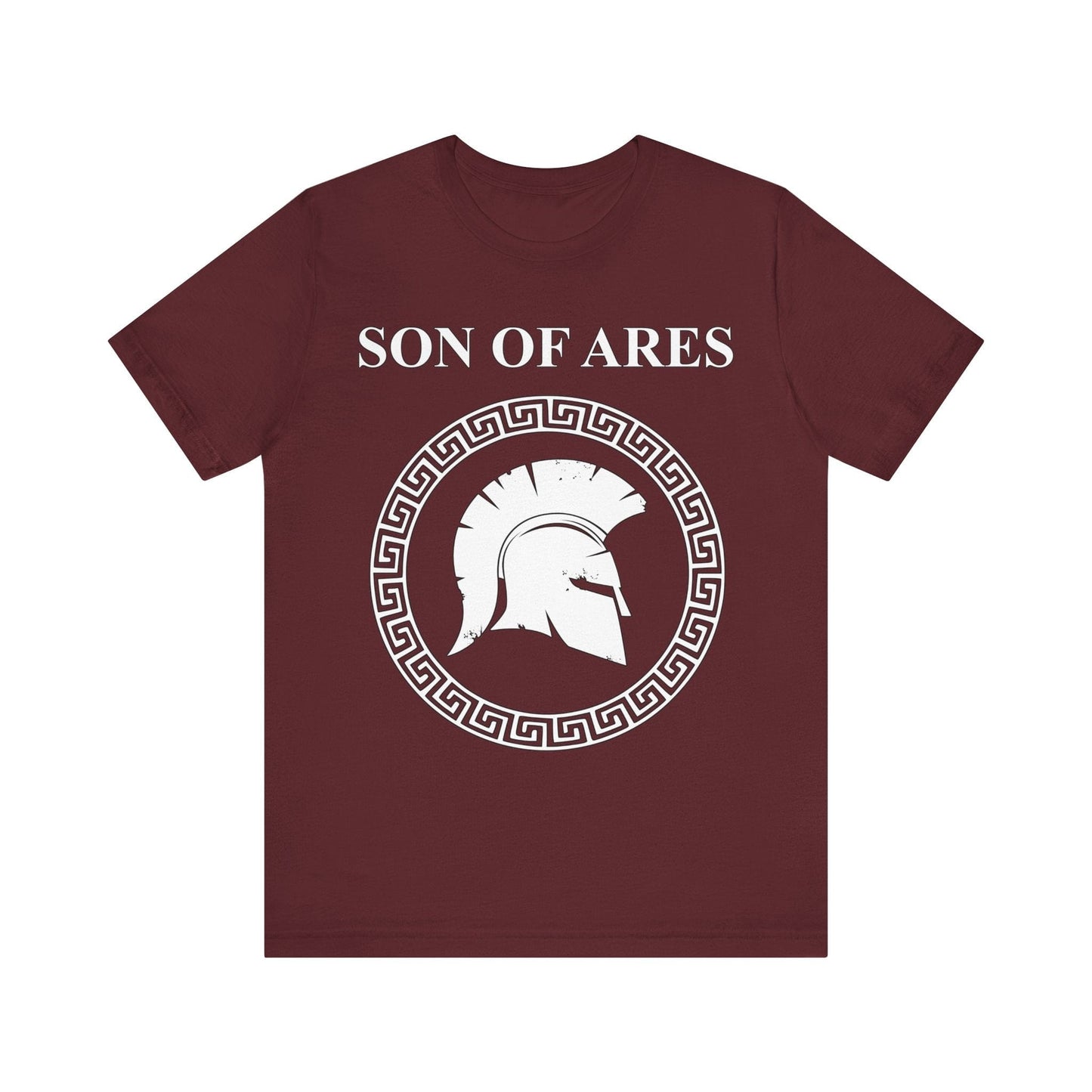 Maroon / S Son of Ares Ancient Greek War God T-shirt