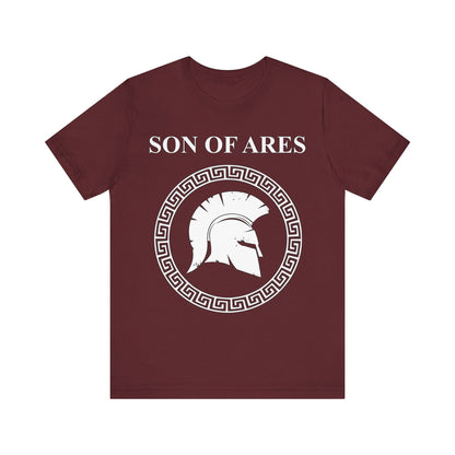 Maroon / S Son of Ares Ancient Greek War God T-shirt