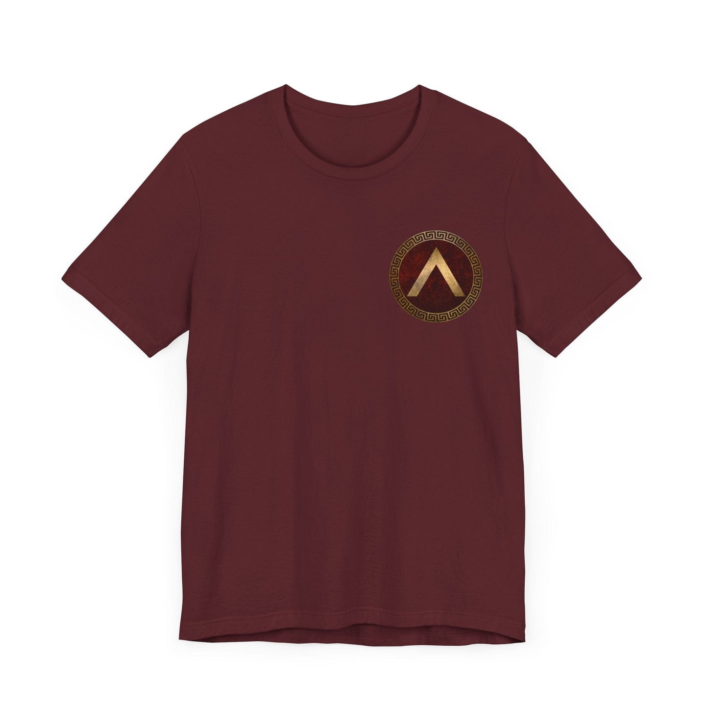Maroon / S Sparta Thermopylae Epitaph - Double Sided T-Shirt