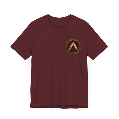 Maroon / S Sparta Thermopylae Epitaph - Double Sided T-Shirt