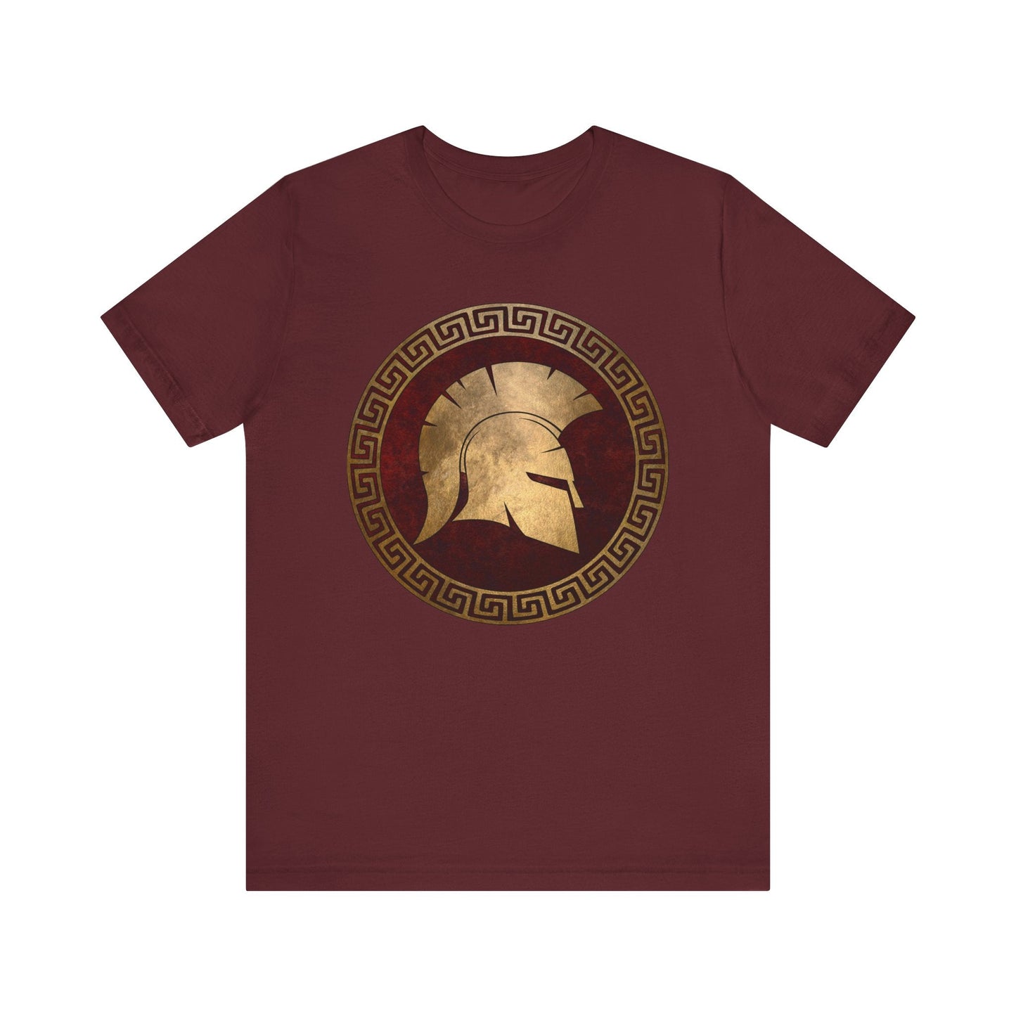 Maroon / S Spartan Helmet T-Shirt