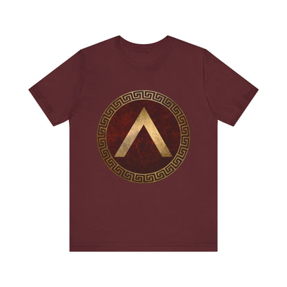 Maroon / S Spartan Shield Lambda T-Shirt