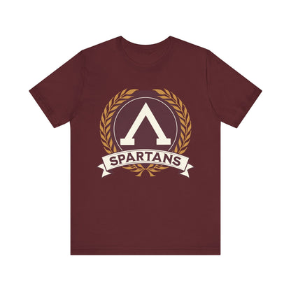 Maroon / S Spartans Lambda Symbol - Lacedaemonians - Ancient Sparta T-shirt