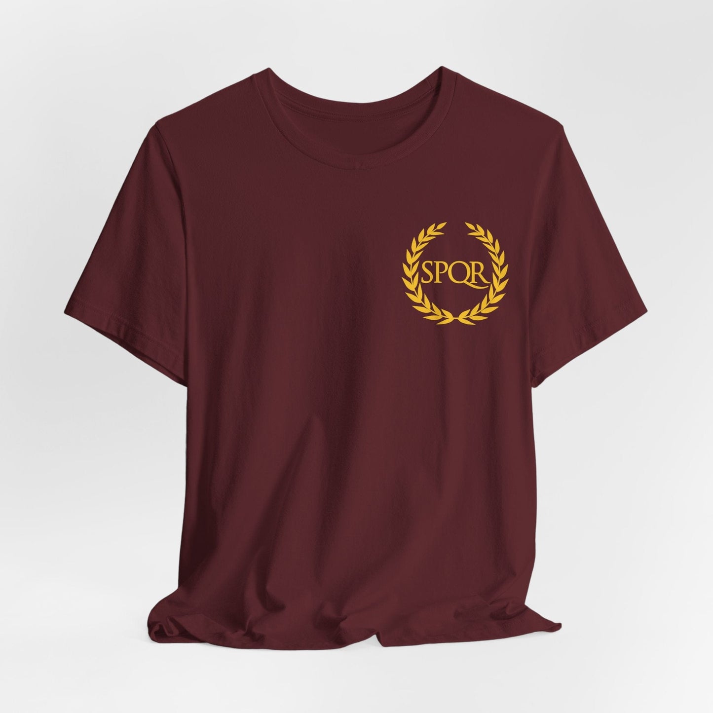 Maroon / S SPQR Roman Empire Double Sided SPQR T-Shirt