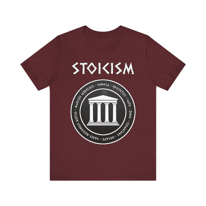Maroon / S Stoicism - Ancient Greek and Roman Philosophers T-Shirt