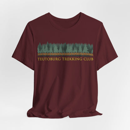 Maroon / S Teutoburg Trekking Club - Funny Roman History T-Shirt