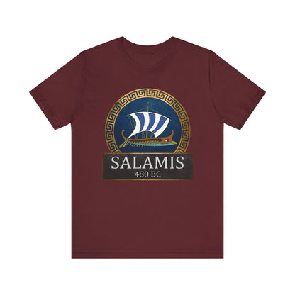 Maroon / S The Battle of Salamis 480 BC - Ancient Greece History T-shirt