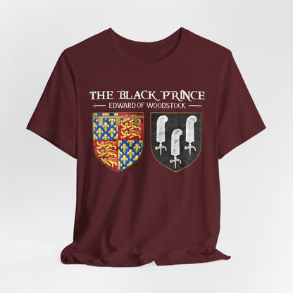 Maroon / S The Black Prince - Edward of Woodstock Heraldry T-Shirt