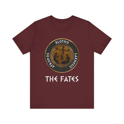 Maroon / S The Fates - The Moirai - Ancient Greek Goddesses T-Shirt