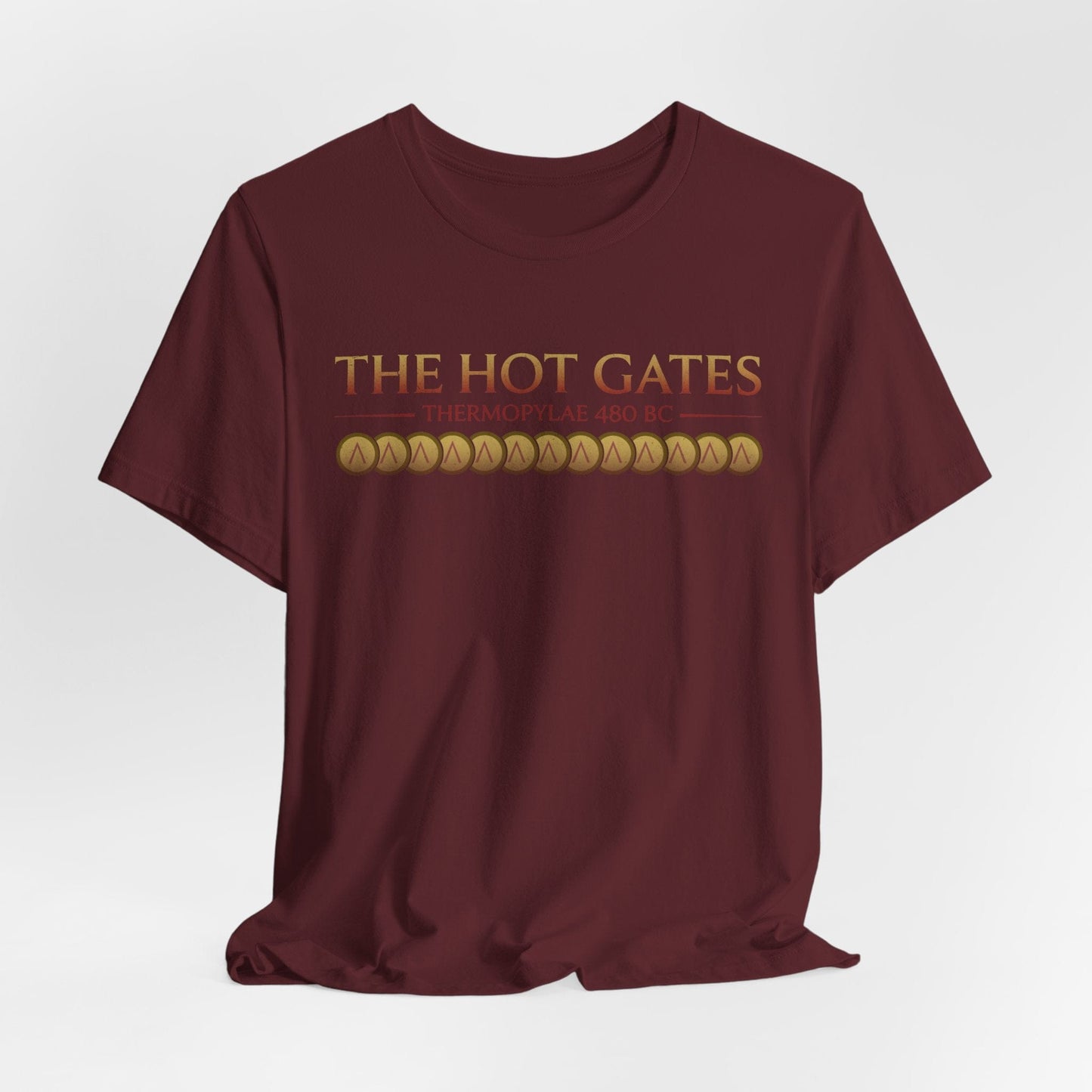 Maroon / S The Hot Gates - Battle of Thermopylae T-Shirt