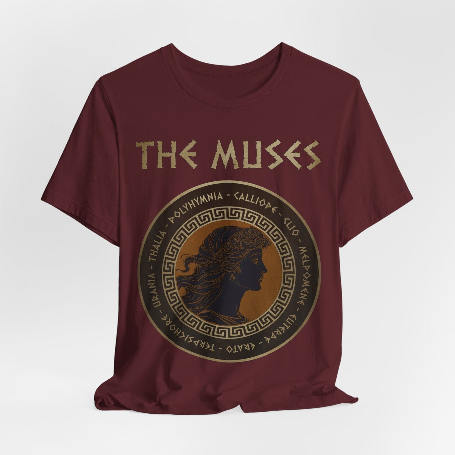 Maroon / S The Muses of Greek Mythology T-Shirt