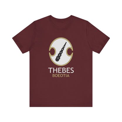 Maroon / S Thebes - Ancient Boeotia Theban Sacred Band T-Shirt