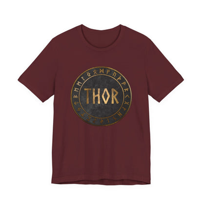 Maroon / S Thor Norse God  T-Shirt