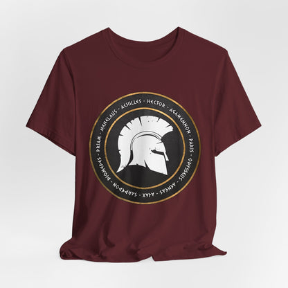 Maroon / S Trojan War - Heroes of the Iliad T-shirt