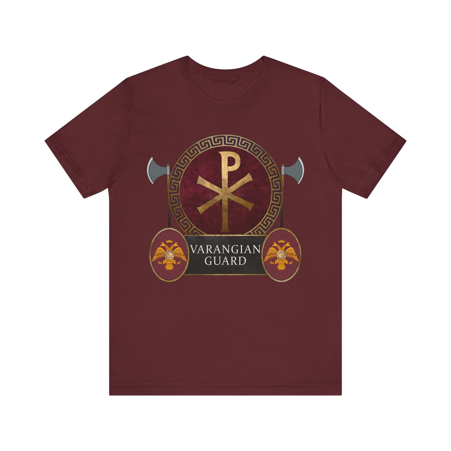 Maroon / S Varangian Guard - Byzantine Army T-Shirt