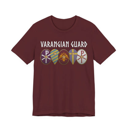 Maroon / S Varangian Guard Byzantine Shields T-Shirt