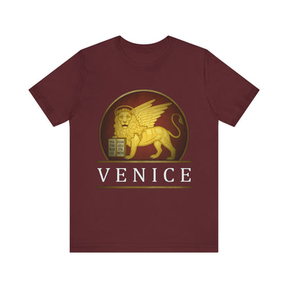 Maroon / S Venice Heraldry - The Republic of Venice T-Shirt