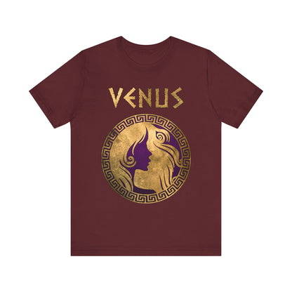 Maroon / S Venus Roman Goddess T-Shirt