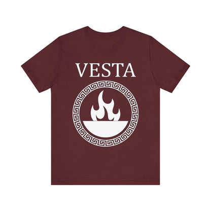 Maroon / S Vesta Roman Goddess T-Shirt
