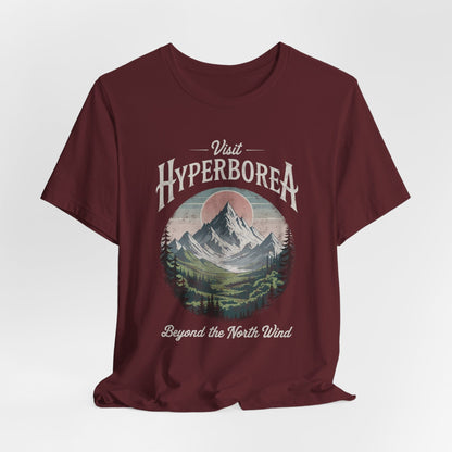 Maroon / S Visit Hyperborea T-Shirt