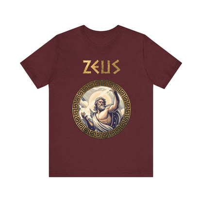 Maroon / S Zeus King of the Greek Gods T-Shirt
