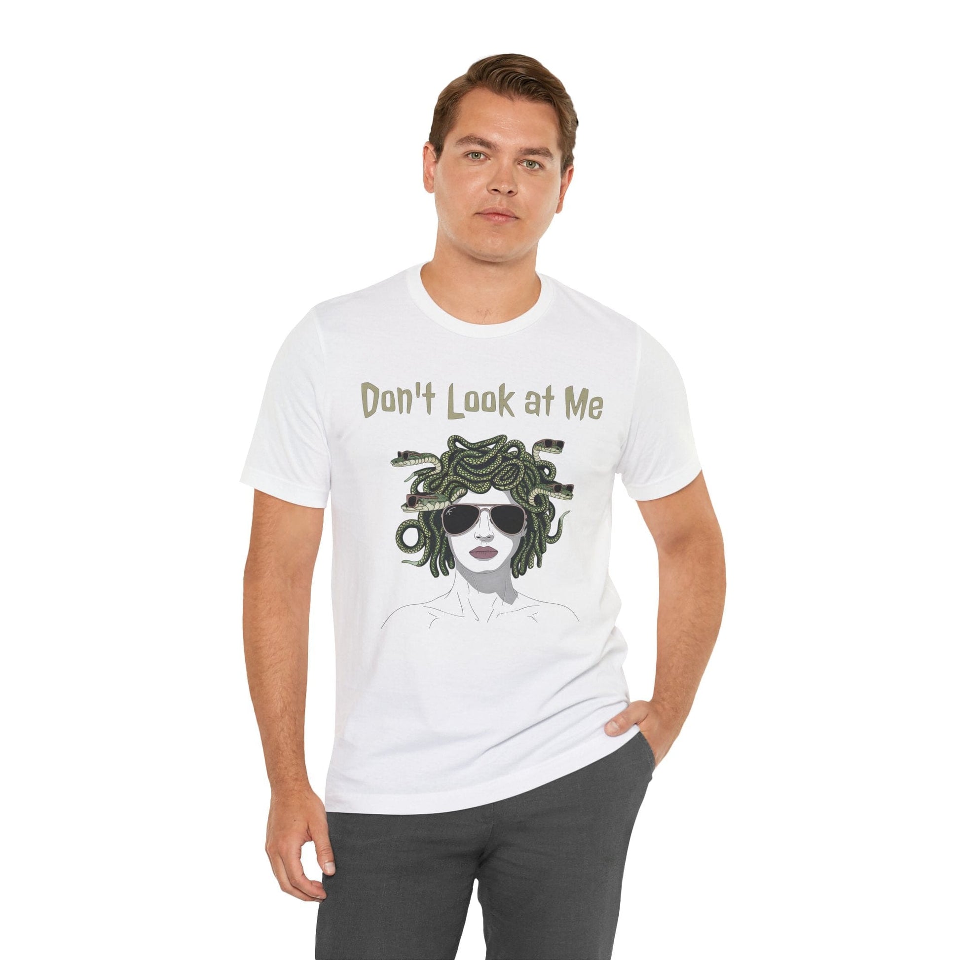 Medusa - Don't Look at Me - Funny Greek Mythology T-Shirt