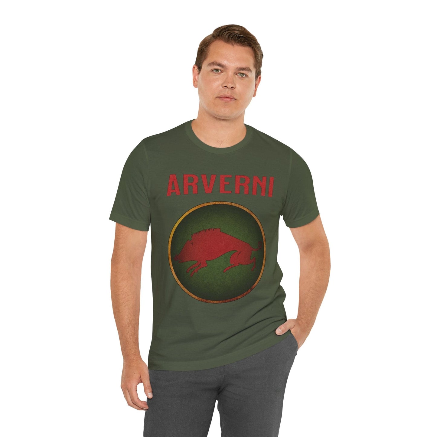 Military Green / S Arverni Gallic Tribe T-Shirt