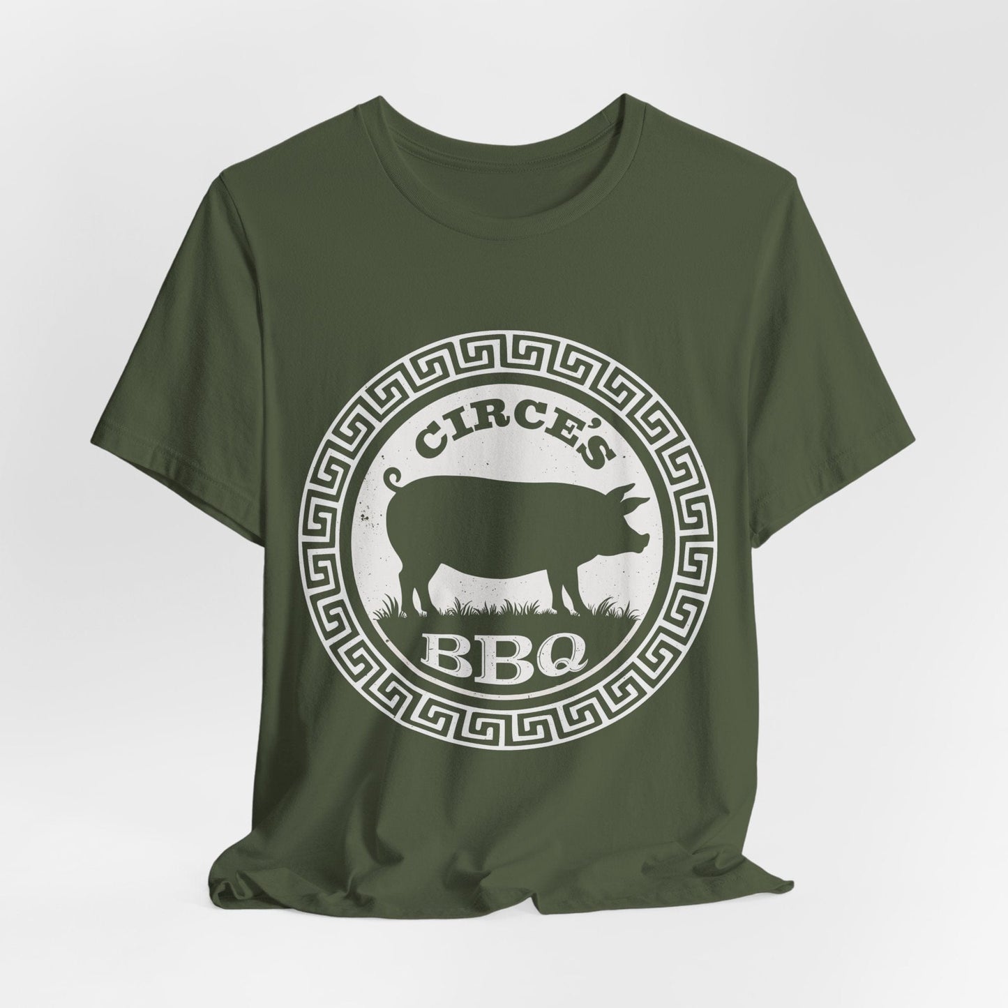 Military Green / S Circe's BBQ - Funny Odyssey T-Shirt