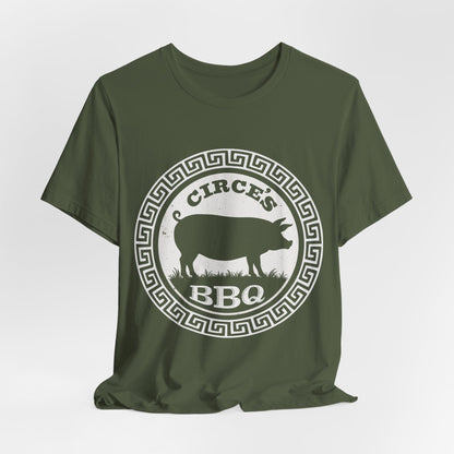 Military Green / S Circe's BBQ - Funny Odyssey T-Shirt