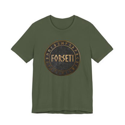 Military Green / S Forseti Norse God T-Shirt