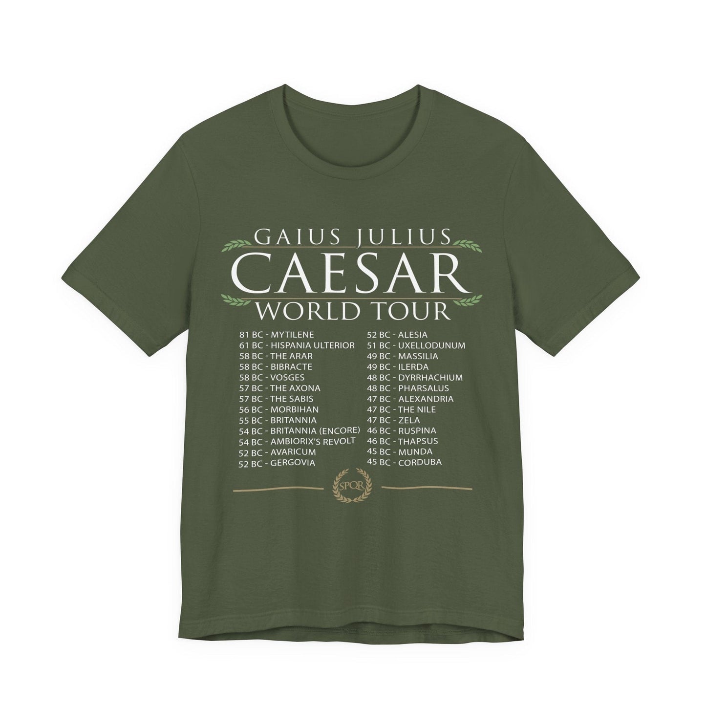 Military Green / S Gaius Julius Caesar World Tour T-Shirt