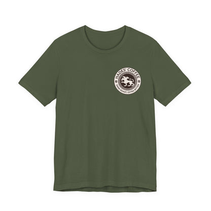 Military Green / S Hades Coffee - Funny Greek Mythology Double Sided T-Shirt