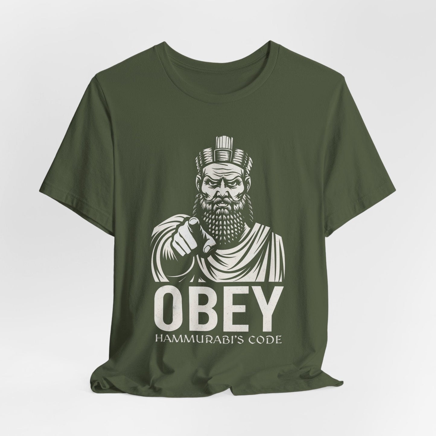 Military Green / S Hammurabi's Code OBEY T-Shirt