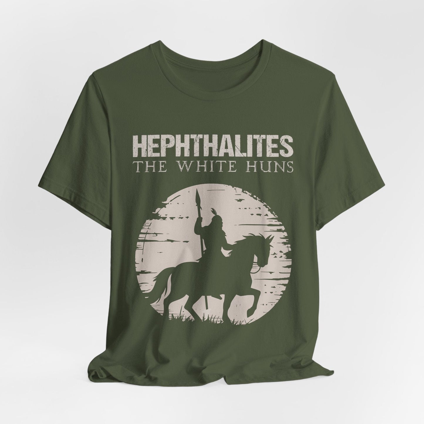 Military Green / S Hephthalites - The White Huns T-Shirt