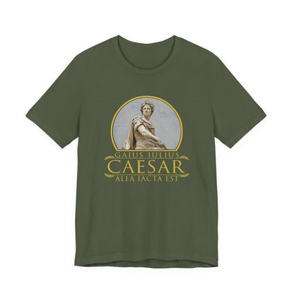 Military Green / S Julius Caesar Quote Alea Iacta Est - The Die is Cast T-Shirt