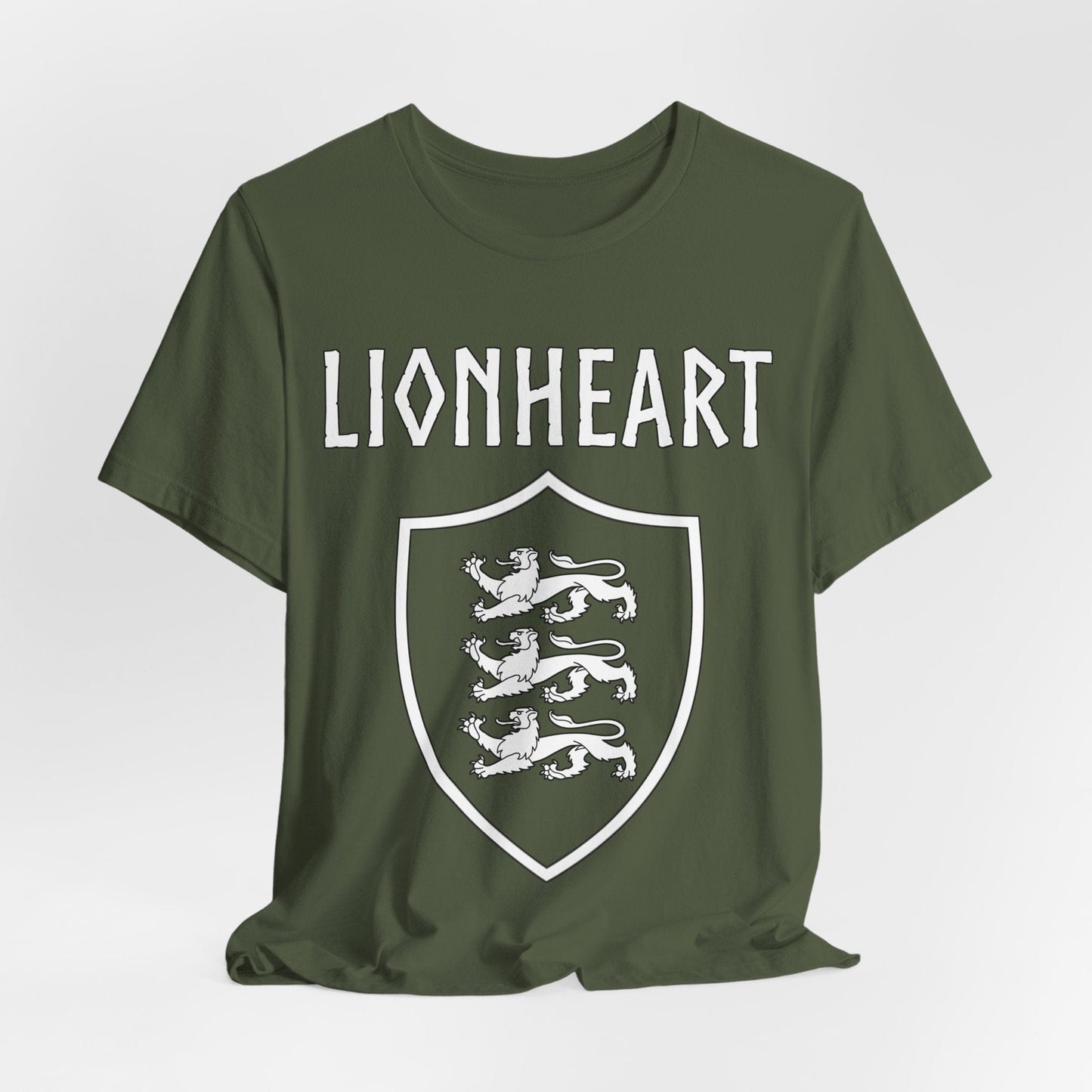 Military Green / S Lionheart Royal Heraldry T-Shirt