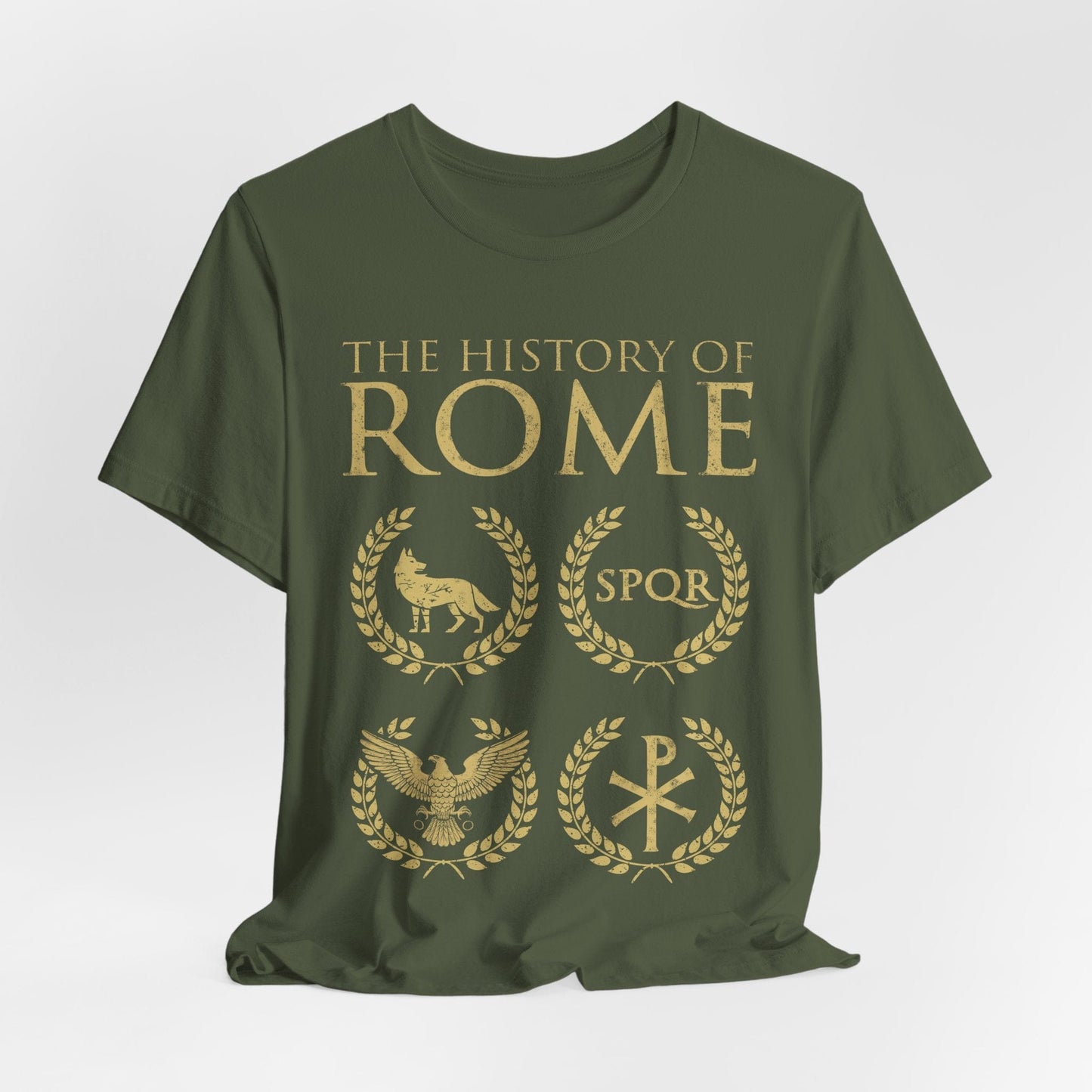 Military Green / S The History of Rome - Founding to Fall T-Shirt
