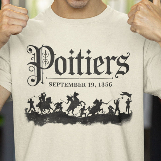 Natural / S Battle of Poitiers - Hundred Years' War T-Shirt