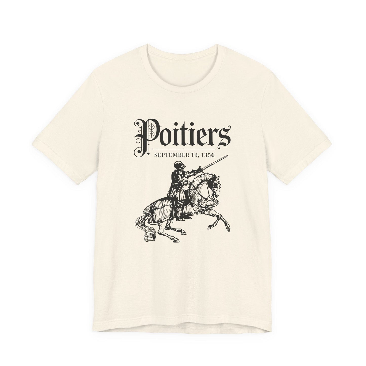 Natural / S Battle of Poitiers Knight T-Shirt