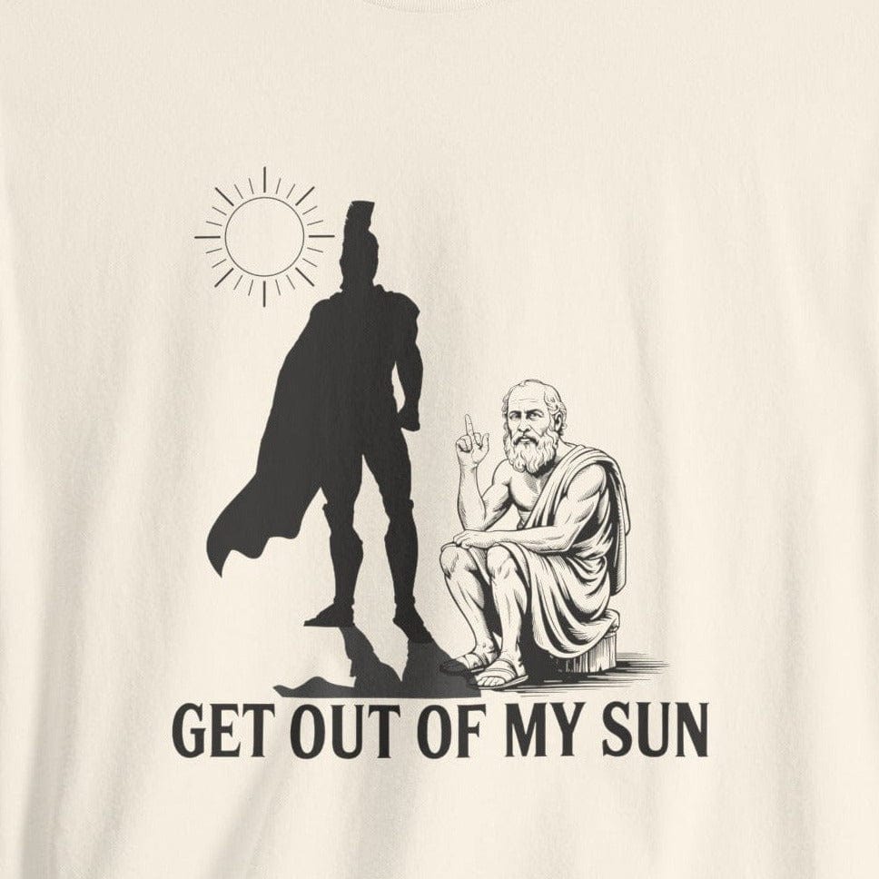 Natural / S Diogenes and Alexander the Great - Get out of my sun T-Shirt