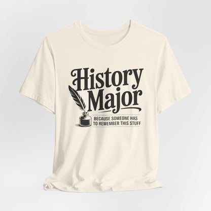 Natural / S Funny History Major T-Shirt