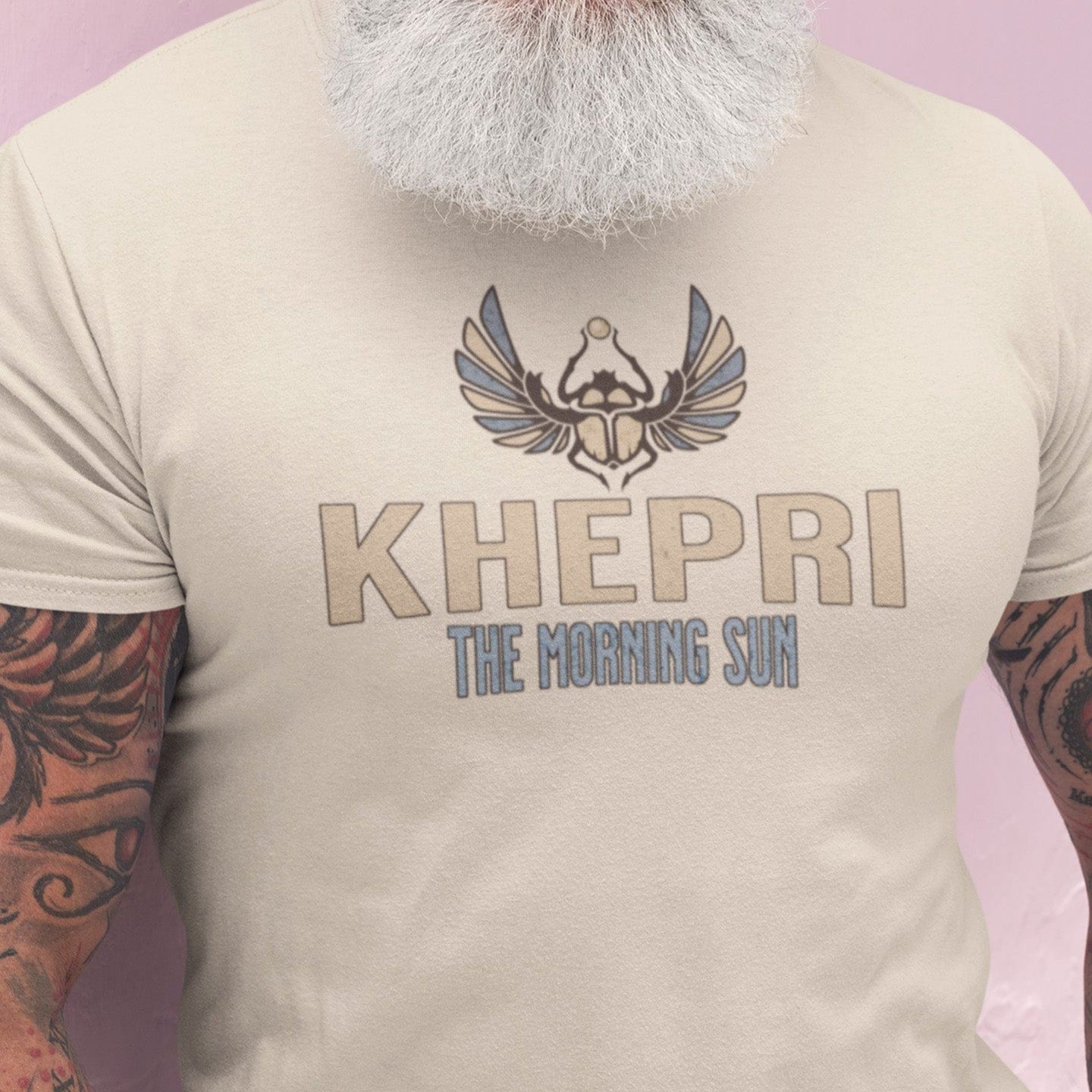 Natural / S Khepri Egyptian God T-Shirt