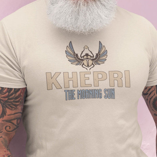 Natural / S Khepri Egyptian God T-Shirt