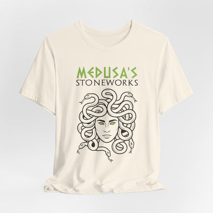Natural / S Medusa's Stoneworks - Funny Greek Mythology T-Shirt