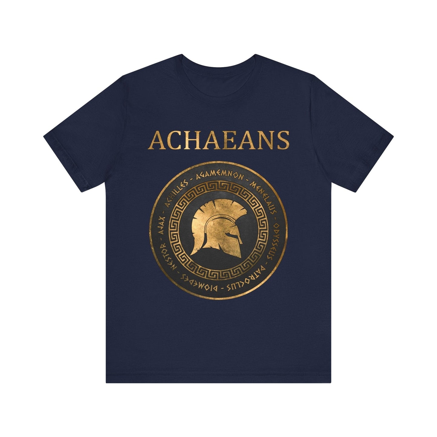 Navy / S Achaeans Greek Heroes of the Trojan War T-shirt