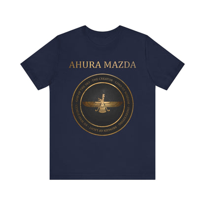 Navy / S Ahura Mazda - Zoroastrianism T-Shirt